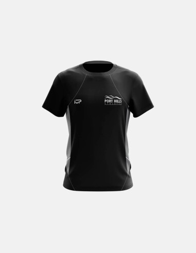 JST01 - T-Shirt Black Youth - Port Hills Athletic - Port Hills Athletic - Impakt